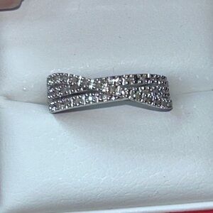 Natural diamond ring sz 8